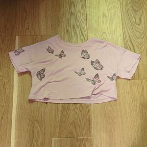GAP Pink Butterfly Kids Tee